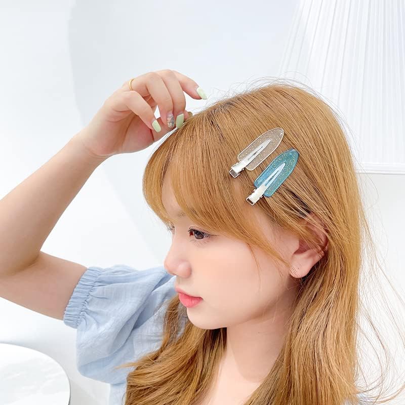 JOYOYO 30 Pcs Makeup Hair Clips No Bend Hair Clips No Crease Hair Clip Pin Curl Clips Hairdressing Hairpins 1.75 Inch, Multicolor Hair Styling Clips for Women Girls