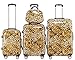Produktbild BEIBYE Polycarbonat Hartschale Koffer 2060 Trolley Reisekoffer Reisekofferset Beutycase 3er oder 4er Set (Leopard)