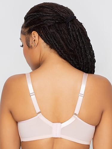 Miniatura 5 de Curvy Couture Brasier de malla transparente para mujer, cobertura completa, sin forro, soporte sexy, talla grande, brasier transparente