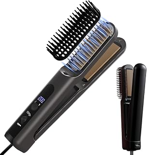 Planchas del Pelo, Plancha Pelo, Plancha de Pelo, 32 mm Extra Ancho Plancha Pelo Profesional, Rizador Pelo Ondas, Calentamiento rápido, Cuatro Ajustes de Temperatura, Rosa