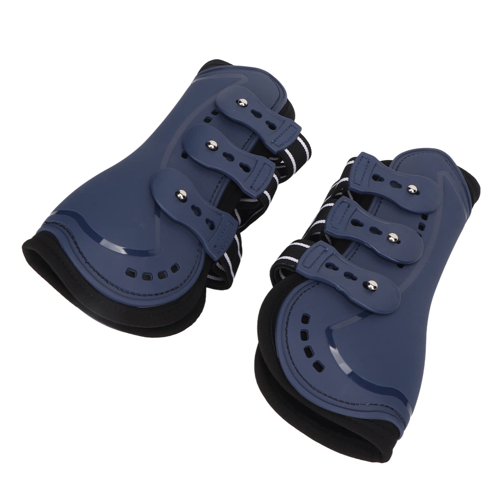 Generic Botas de Pata Delantera de Caballo, Protector de Pata de Caballo Azul Resistencia Al Impacto Profesional Resistencia Al Deslizamiento Transpirable para Entrenamiento (Largo 45
