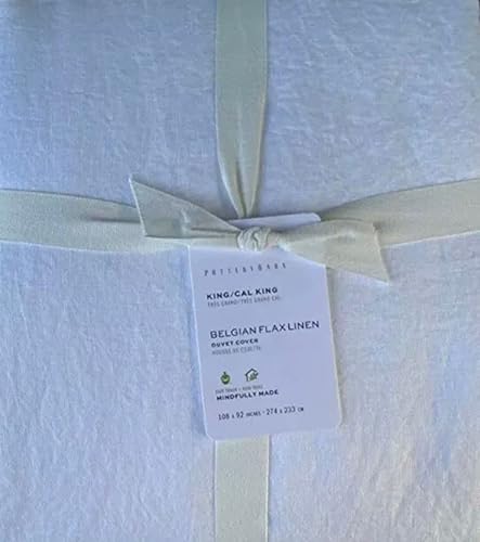 Miniatura 2 de Pottery Barn Belgian Linen Flax Duvet Cover KingCalifornia King &amp; Two Euro Shams*White*