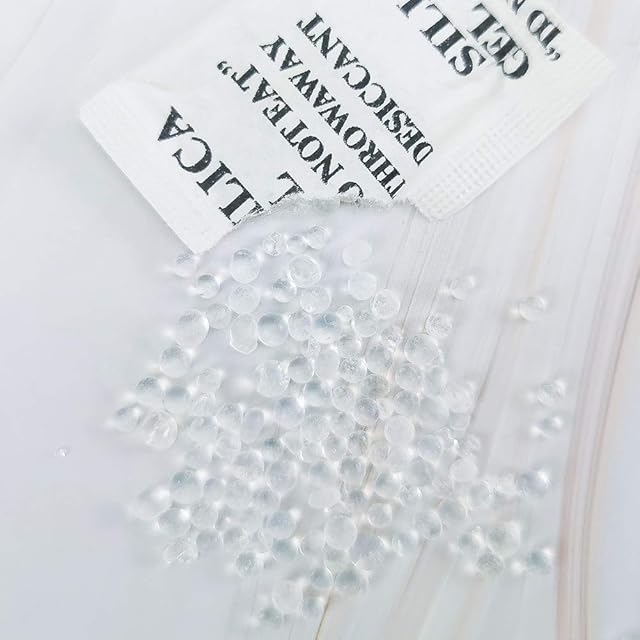 200 Packets 2 Gram Silica Gel Desiccant Non Toxic Moisture Absorber Dehumidifiers Mold/Mildew/Fungus/Corrosion Prevention