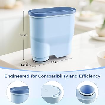 AquaClean Filter Compatible with Philips Coffee Machines – CA6903 Water Filter for EP1220/2230/3241, Series 1200/2200/3200/5400 – Anti-Scale Cartridge [4-Pack]
