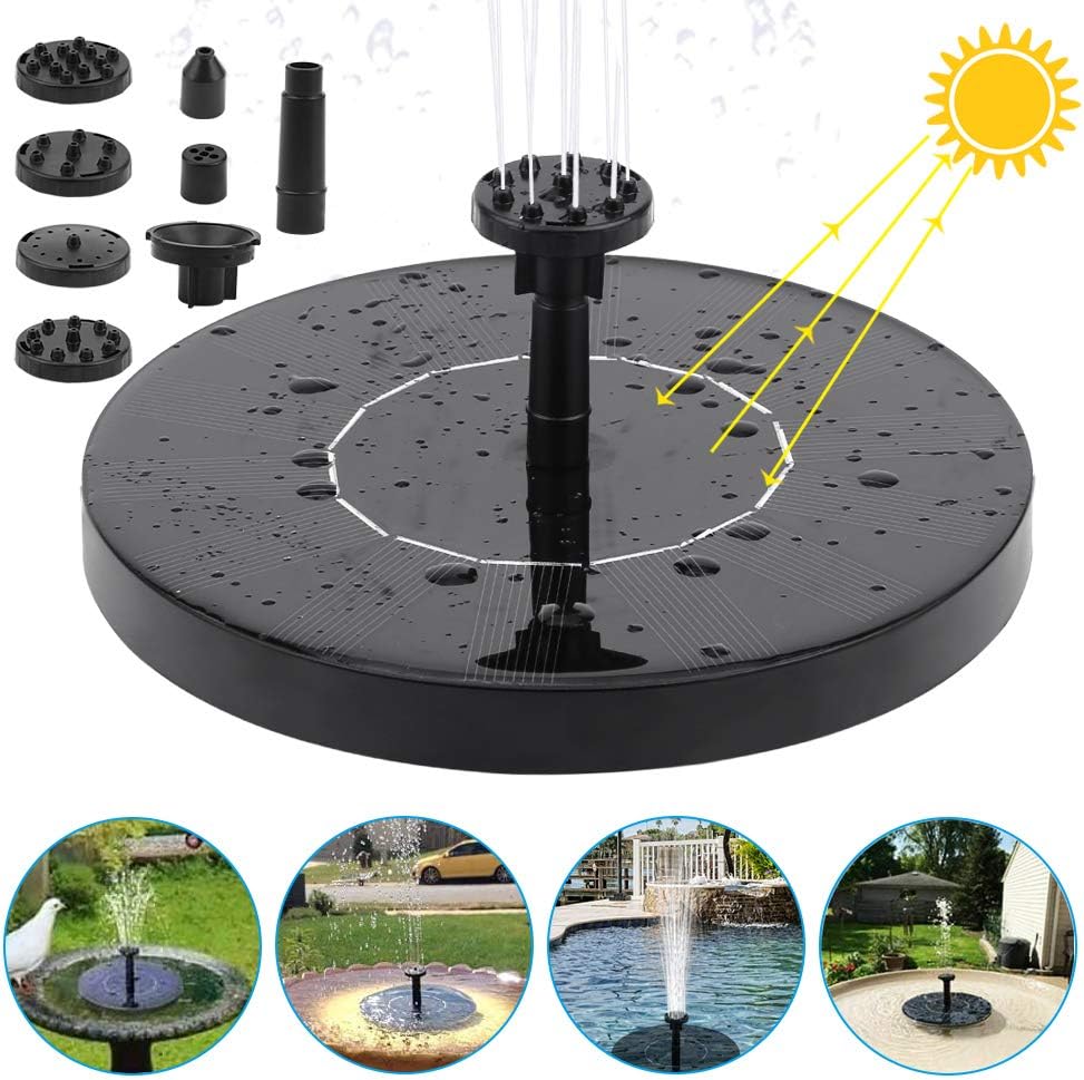 pompe da bagno per uccelli solari