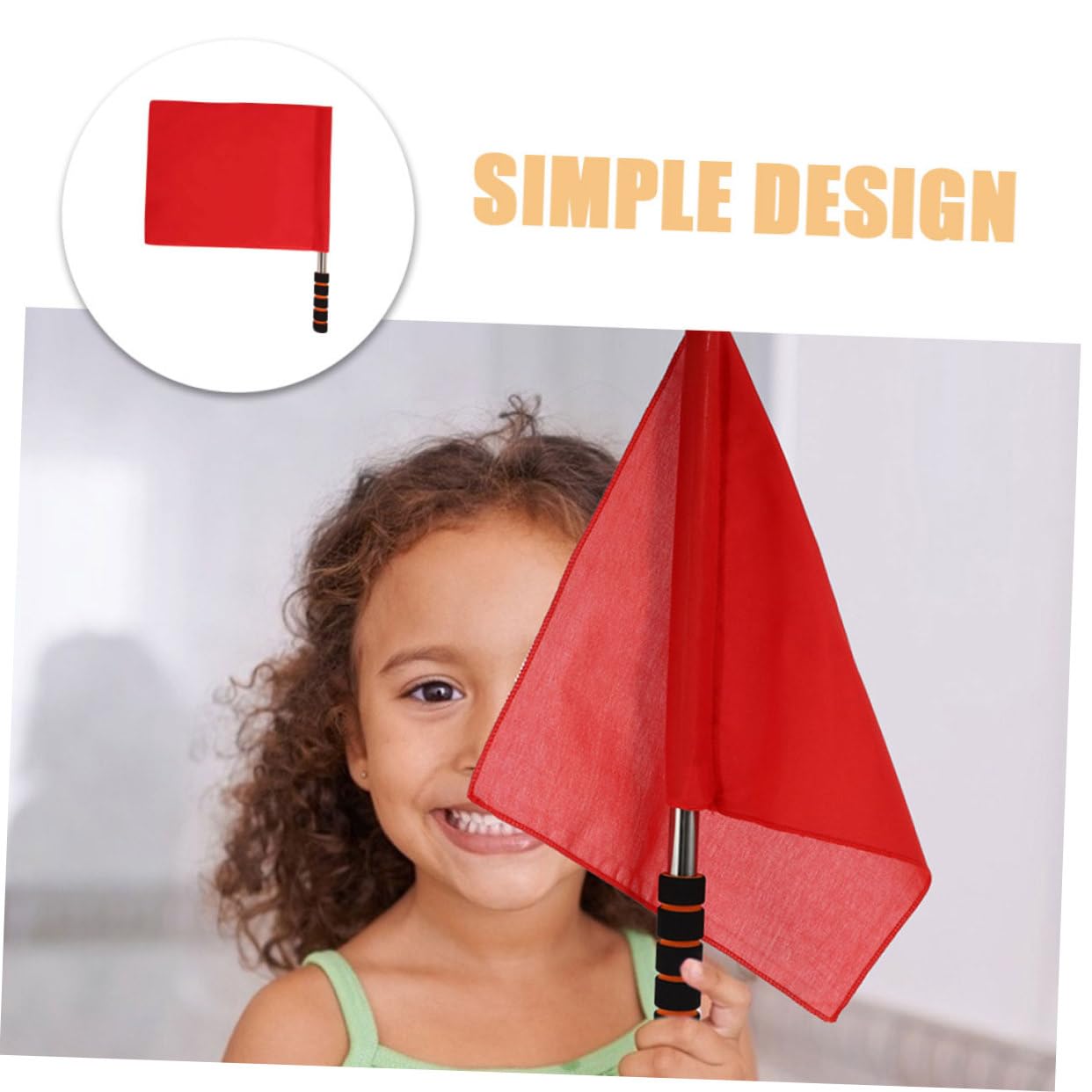 INOOMP 8 Pcs Drapeau Drapeau D'Arbitre Drapeaux De Signal D'Avertissement Agitant Un Drapeau pour La Course De Football Drapeau De Course Conduisant Un Match De Drapeau Drapeau D'Arbitre