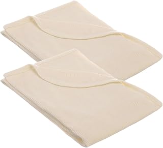 American Baby Company 100% Cotton Thermal Waffle Swaddle Blanket 30x40 - Soft Breathable Stretchy for Newborn Swaddling & Travel, Cream