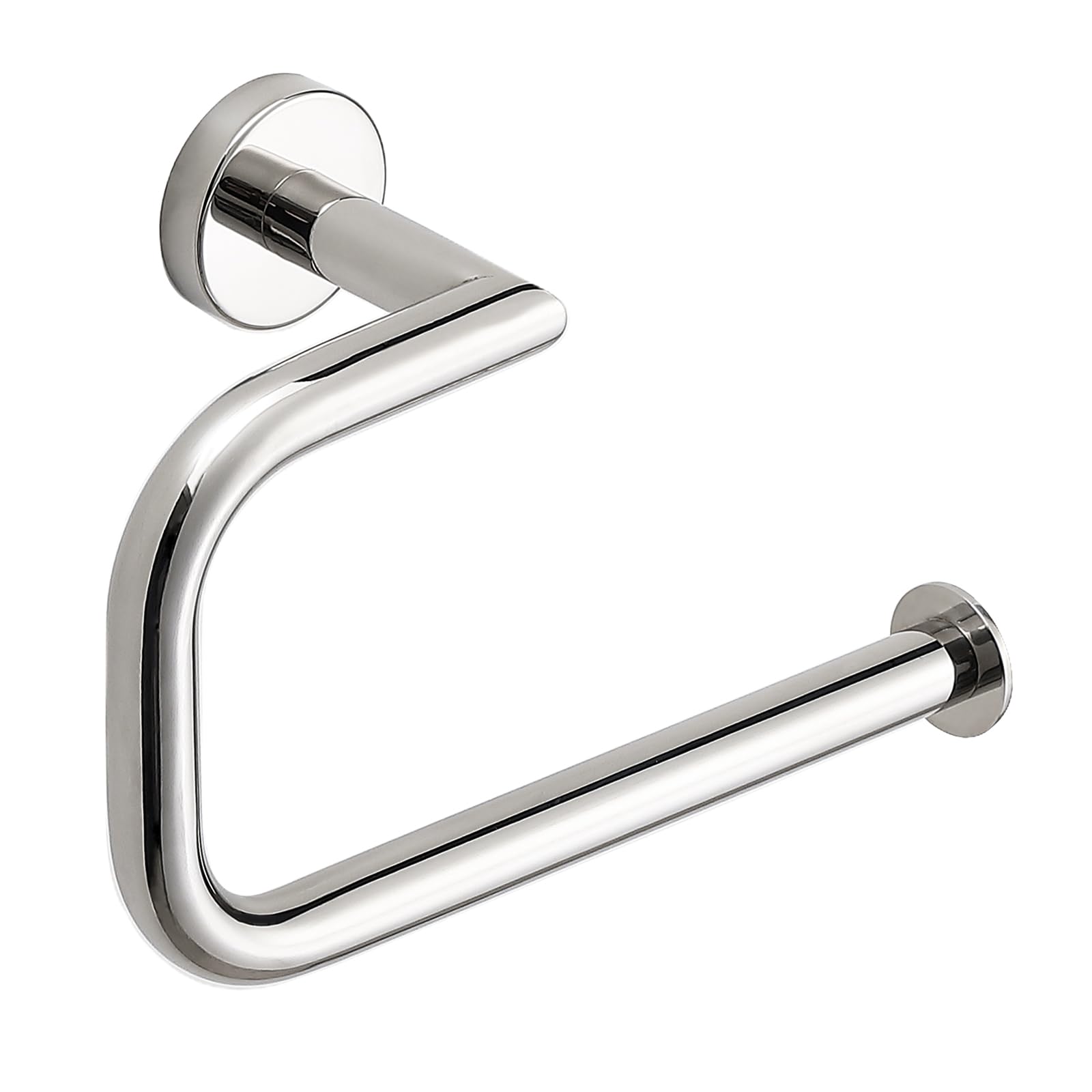 MINGCHI Premium Chrome Towel Ring - 304 Stainless Steel Wall Mounted, Heavy Duty 15KG Capacity, Commercial & Home Bathroom Accessory (Drill Installation, Mirror Finish)
