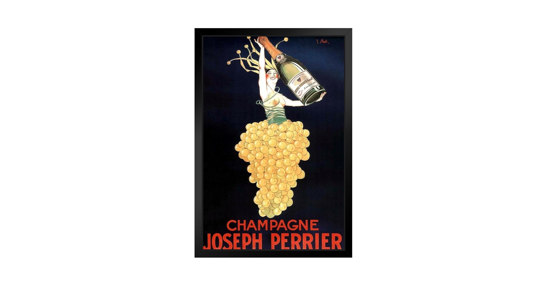 シャンパーニュ・Joseph Perrier ヴィンテージアート・ポスター Champagne Joseph Perrier Poster - French Vintage Wall Art
