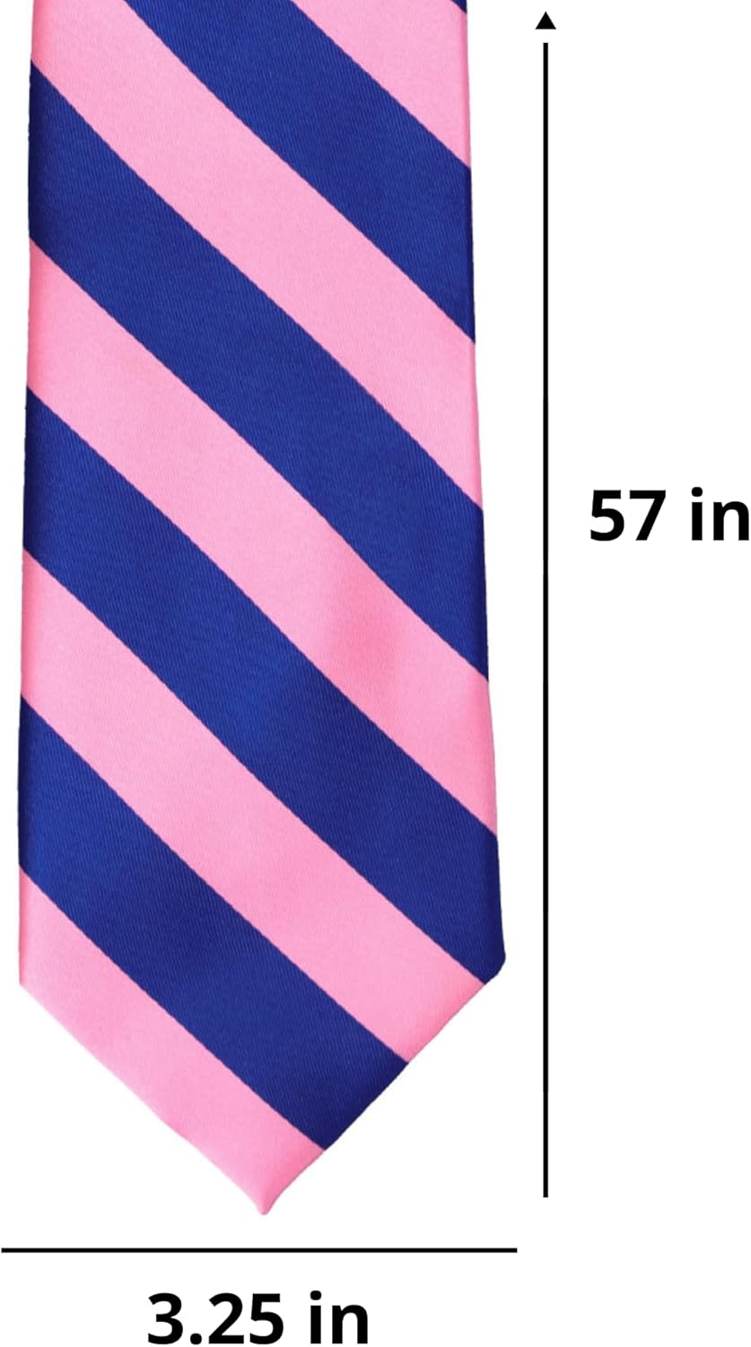 tiemart Men's Striped Tie Standard Length - Image 2