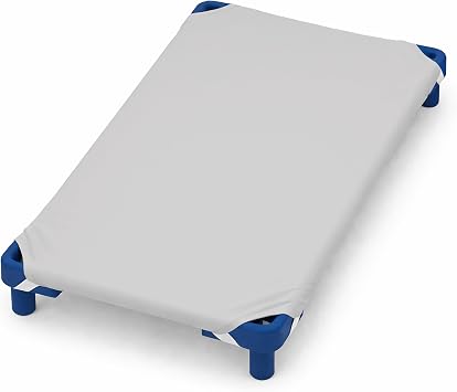 Pack of 12 Cot Sheet for Daycare Preschool Cot Bed -Polyblend Fabric with Corner Elastic Cots Sheets Fits On 22" X 52" Inches Size Toddler and Preschool Daycare Cot Light Grey 22 X 52 Size