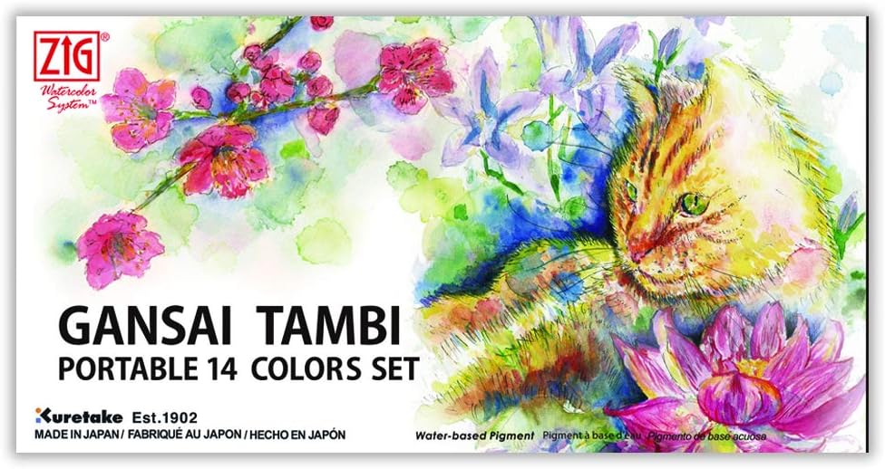Kuretake Gansai Tambi 14 Color Set-