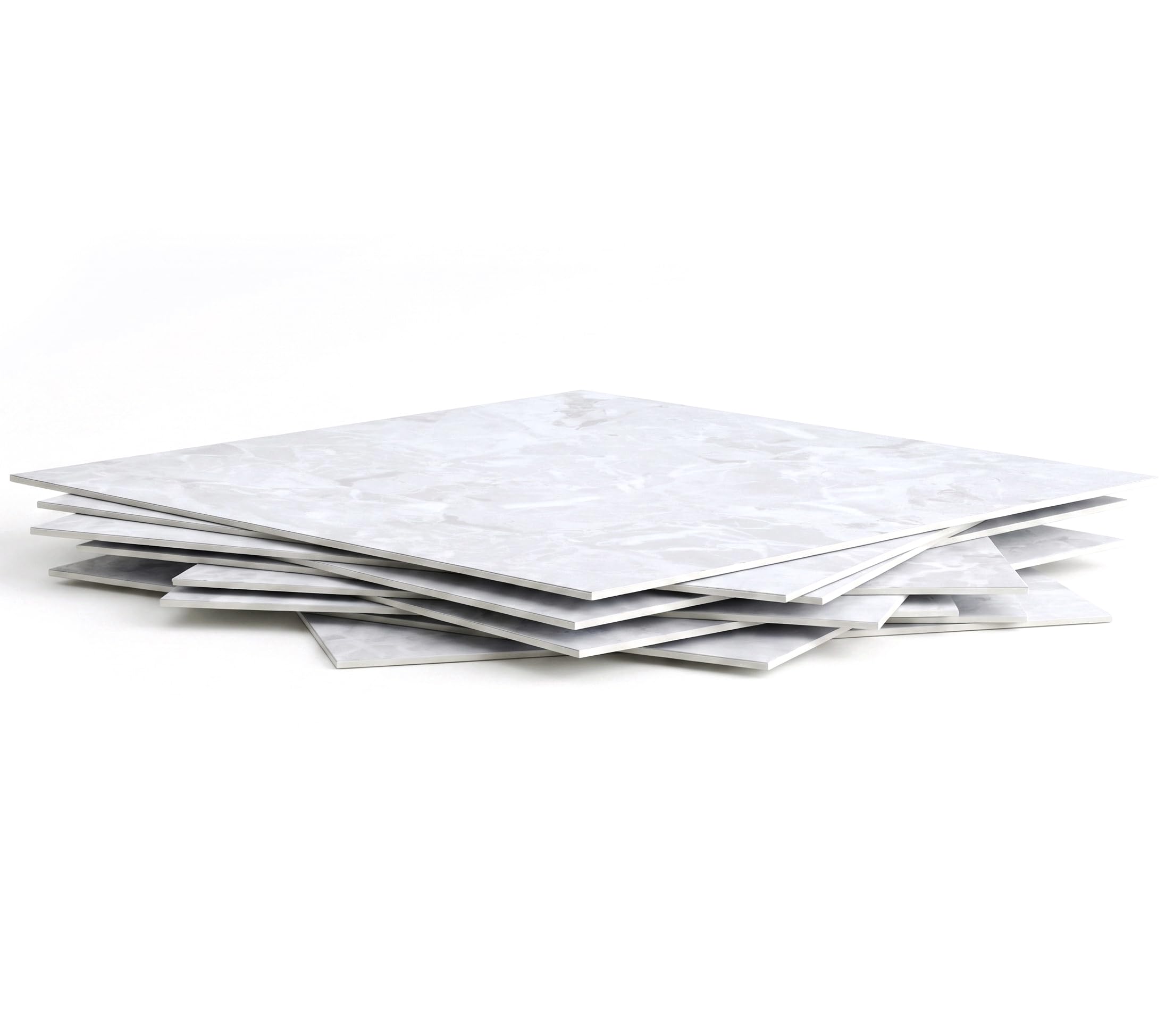 ROSEROSA LVT-ECK-304 - Piastrelle per pavimenti in vinile con nucleo rigido effetto marmo, 40 cm x 40 cm, spessore 2 mm, impermeabili, autoadesive, durevoli