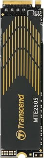 Transcend TS4TMTE250S 4TB MTE250S NVMe Internal Gaming SSD Solid State Drive - Gen4x4 PCIe, M.2 2280 with Graphene Heatsink, Up to 7,200MB/s