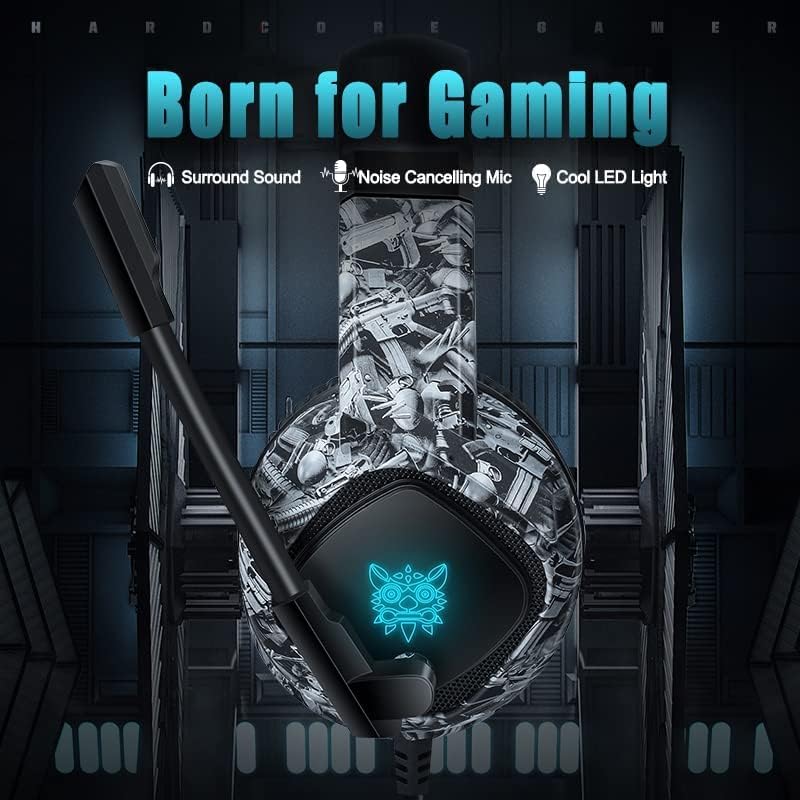Miniatura 2 de Auriculares para juegos con micrófono PS4 PS5 Xbox auriculares con micrófono cancelación de ruido sonido envolvente para Playstation computadora PC