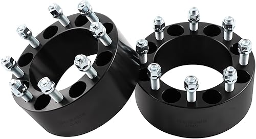 Miniatura 8 de SCITOO 4 espaciadores de rueda de 8 x 6.5 pulgadas de diámetro de 3 pulgadas, pernos de 5.118 in 916-18 8 separadores de rueda para Ram 2500