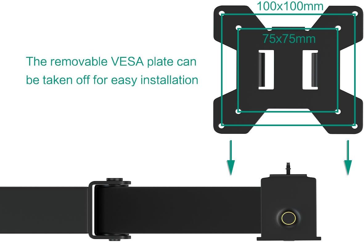 Flash Deals - 70% OFF WALI Quad Monitor Stand, 4 Monitor Stand Fits Heavy Duty Computer Screen up to 27 inch, Full Adjustable Desk Mount Holds up to 22 lbs per Arm (M004), Black Buy 1 get 1 WALI Quad Monitor Stand, 4 Monitor Stand Fits Heavy Duty Computer Screen up to 27 inch, Full Adjustable Desk Mount Holds up to 22 lbs per Arm (M004), Black