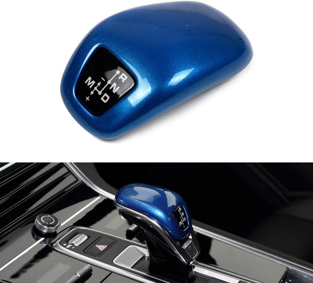 Three T FSFY Interior Accessories Auto Gear Shift Knob Cover Trim Cap Protector Sport Style for Porsche for Panamera 971 Chassis G2 2017-2020 Blue