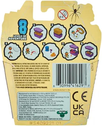 Miniatura 3 de Treasure X Monster Gold Mini Monsters (paquete de 2) con 2 calcomanías de Gosutoys