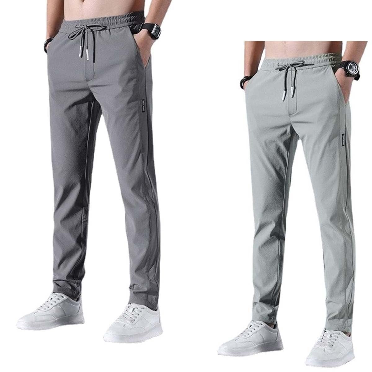 Spodnie chinosy męskie na co dzień, krój slim fit, rozciągliwe, z kieszeniami, spodnie rekreacyjne ze sznurkiem, spodnie do pracy, do biegania, S-5XL