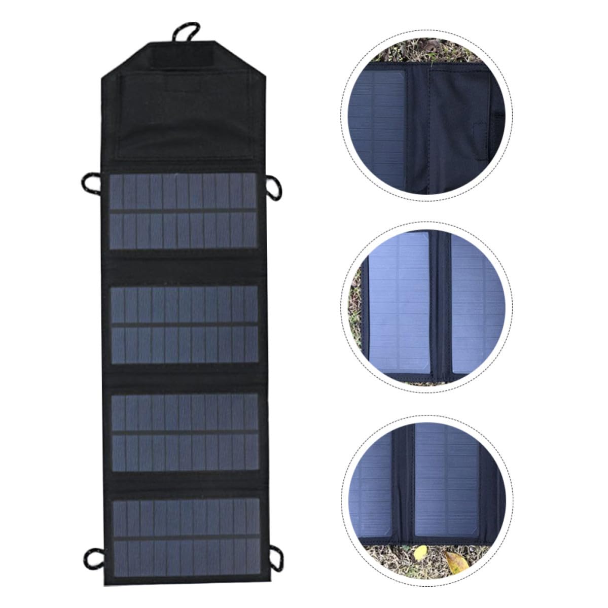 10w Monocrystalline Solar Panel Charger with Dual USB Portable Outdoor Solar Charger for Car Boat Camping Emergency Power Supply