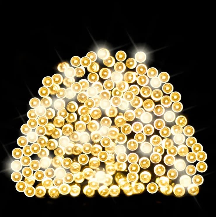 Garden Store Direct GSD 50/100/200 LEDs Battery Operated Fairy Lights Waterproof Indoor/Outdoor 8 Changing Modes Timer Christmas Wedding Party Birthday Decorations (50 LED's, Warm White)