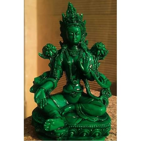 Buy Global Aroma Resin Tibetan Buddhist Green Tara Maa Statue Goddess