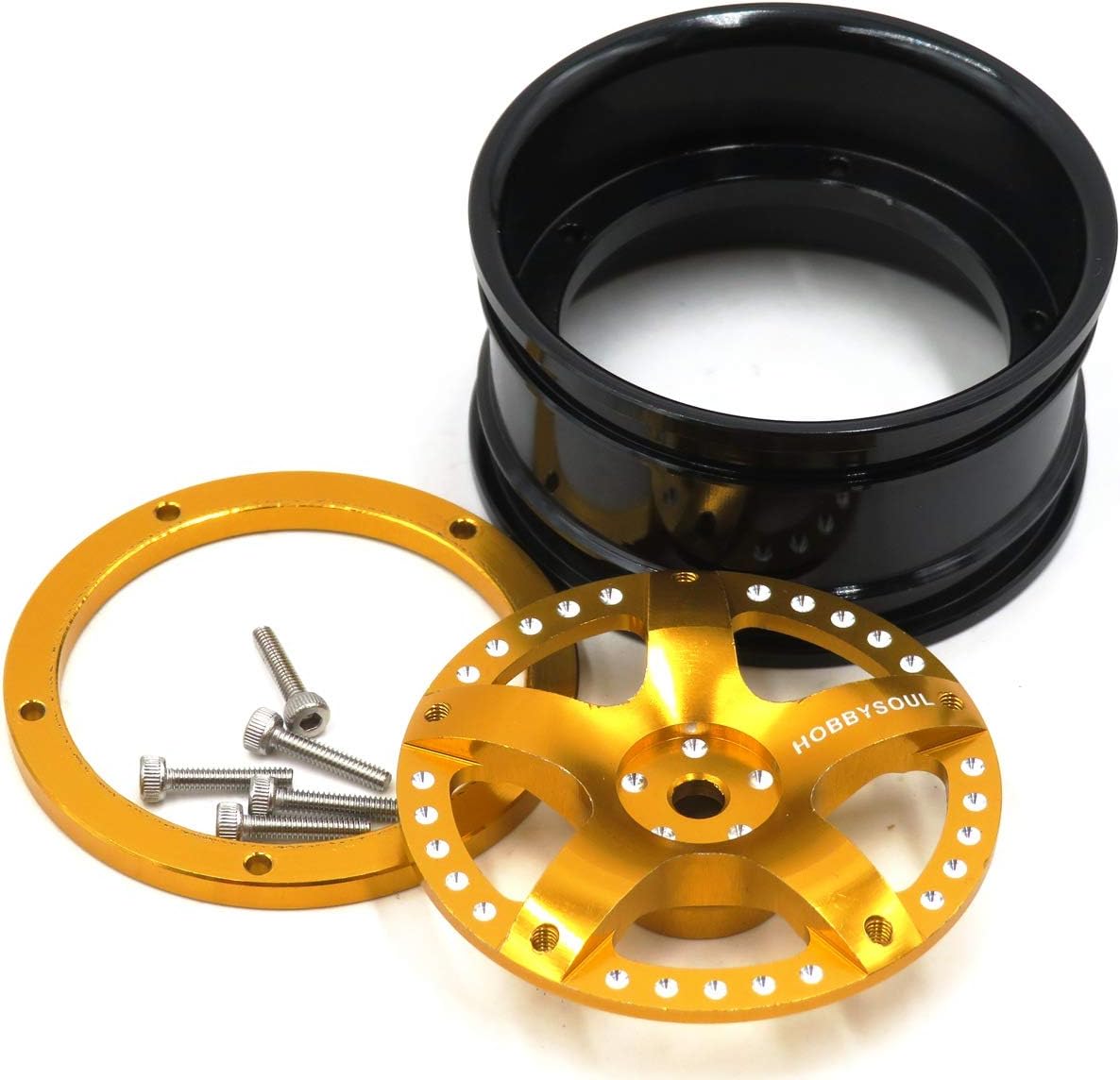 🔥 Flаѕh Sаlе 4pcs RC 1/10 Aluminum Alloy Wheel Rims Hex 12mm Adjustable Offset Gold Black Color Fit for 1:10 RC On Road Drift Touring Street Car Tires Tyres