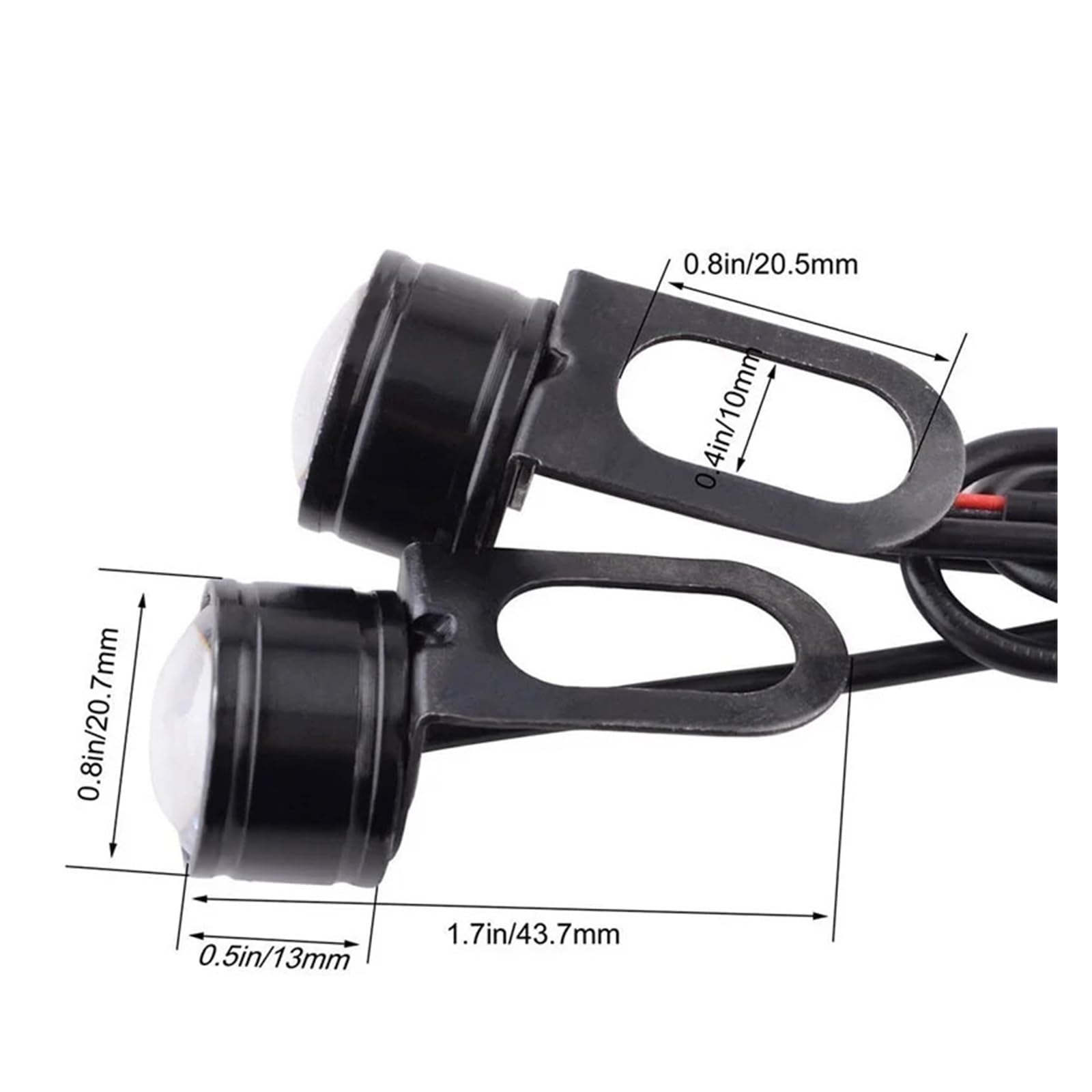 Feux Antibrouillard LED Pour Moto DOUKI - 2 Pièces, Mini Phares Stroboscopiques, 12V, Plusieurs Couleurs