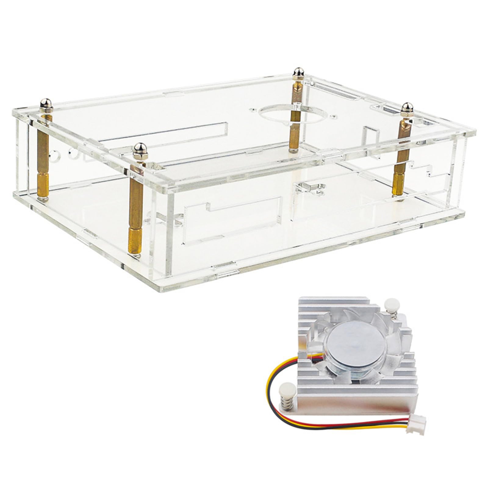 Boîtier transparent Banana PiR4 ventilé anti surchauffe GPU - 7