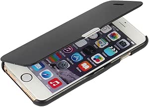 MTRONX Phone Case for Apple iPhone 6, iPhone 6s, Magnetic Ultra Folio Flip Slim Leather Twill Case Cover Pouch - Black(MG-BK)