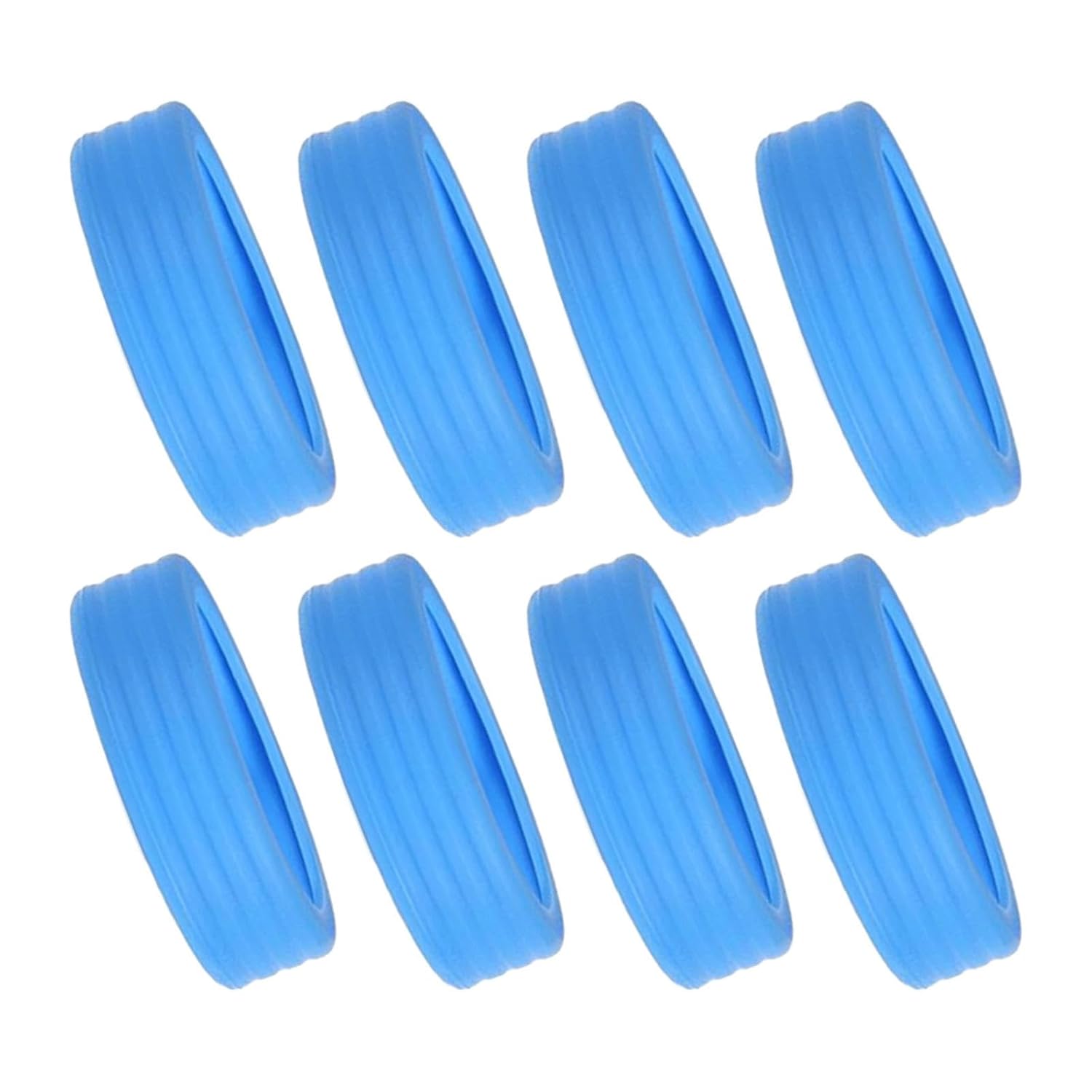 5×8 Pieces Silicone Luggage Wheel Covers Sturdy for Office Chair Caster Wheels Blue Luggage