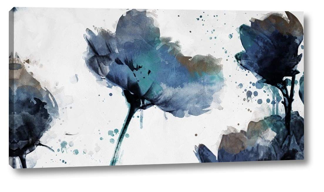 Photo 1 of *STOCK IMAGE FOR REFERENCE*Flowers Wall Art  - 16" x 30" Canvas Art Print Gallery Wrapped - 