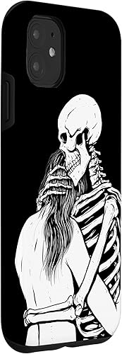 Miniatura 9 de Funda Emo para iPhone 13 Skeletons Hugging Gothic Spooky Skulls Kissing Halloween
