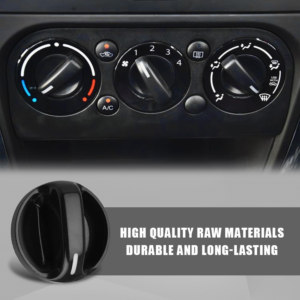 3PCS Black Plastic A/C Climate Control Knob 55905-0C010 For Toyota Tundra