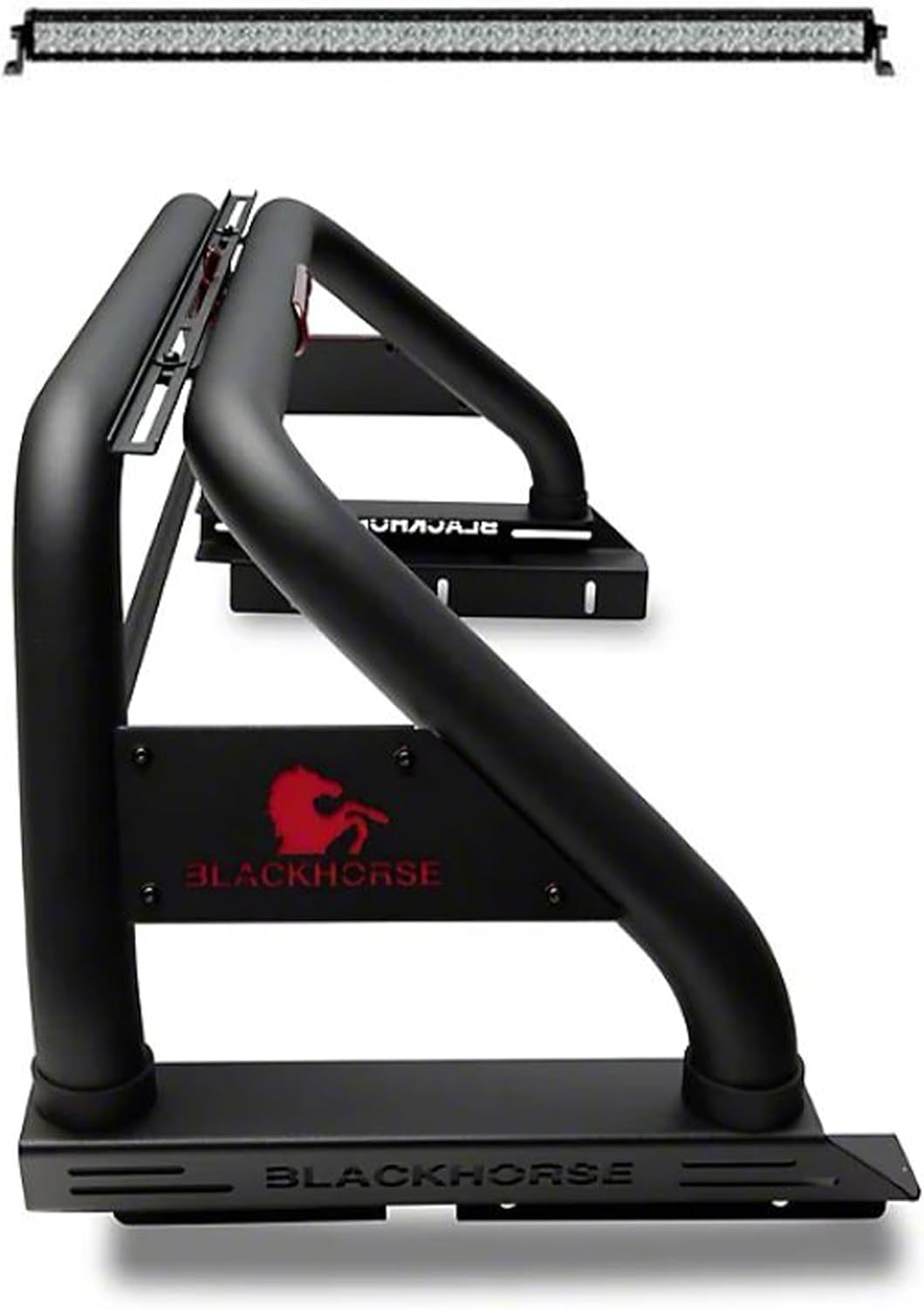 Black Horse CLASSIC Roll Bar Includes 1 40in LED Light Bar Black Compatible with 2015-2026 Chevrolet Colorado|2015-2026 GMC Canyon-RB005BK-KIT