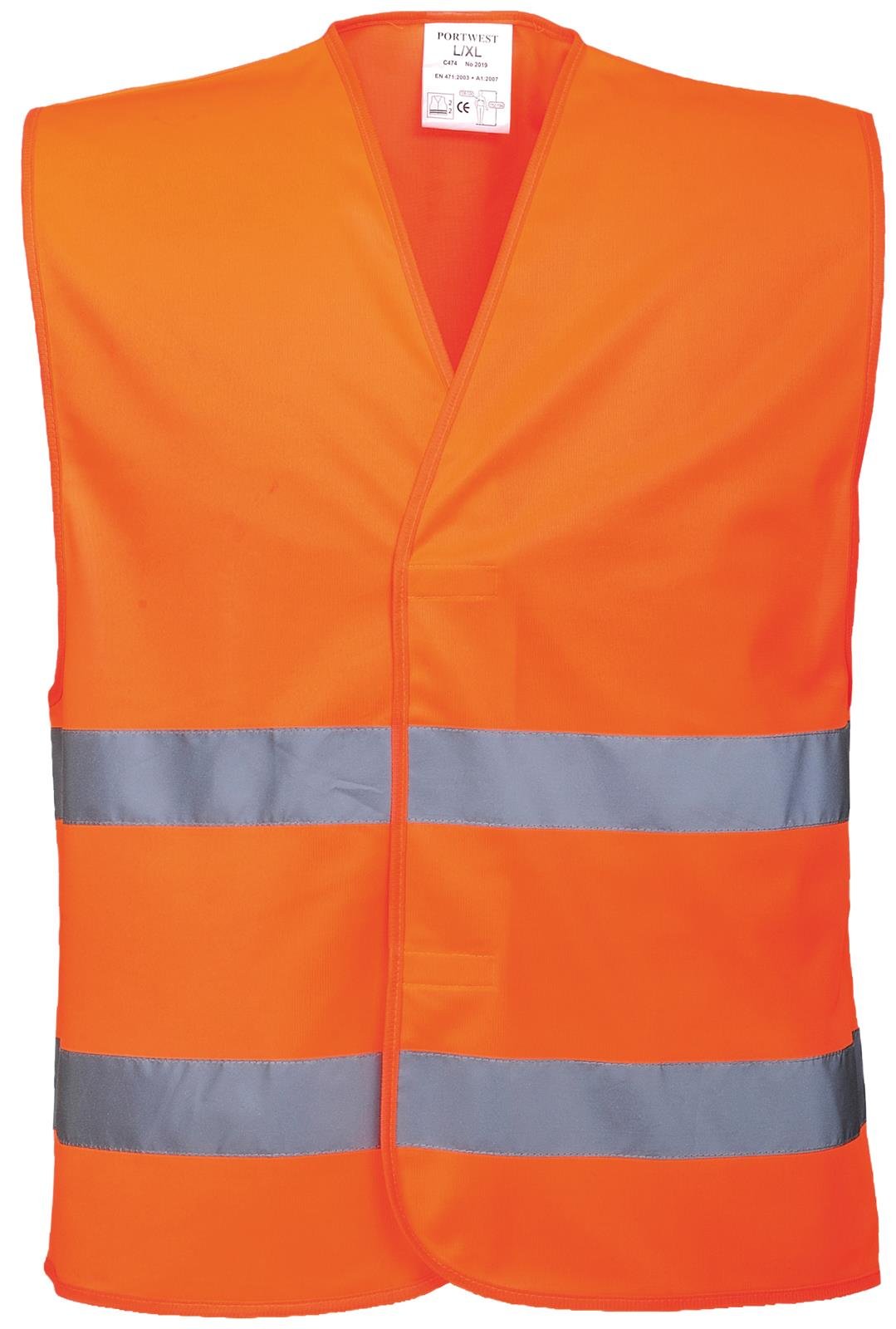 Portwest Hi-vis Two Band Chaleco de Alta Visibilidad Unisex adulto (Pack de 1) - 2
