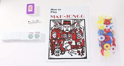 Miniatura 5 de American Mahjong - Juego de bolsas impermeables de nailon negro con costuras rojas de 4 colores empujadores  estantes Western Mahjongg Travel Set