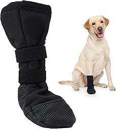 Dog Boot for Paw Wound Recovery, Anti-Slip Dog Injured Paw Protector, Shoe for Medium Large Dogs, Adjustable Dog Bootie Outdoor to Keep Paw Dry and Clean, Prevent Licking, Dirt and Mud, XL