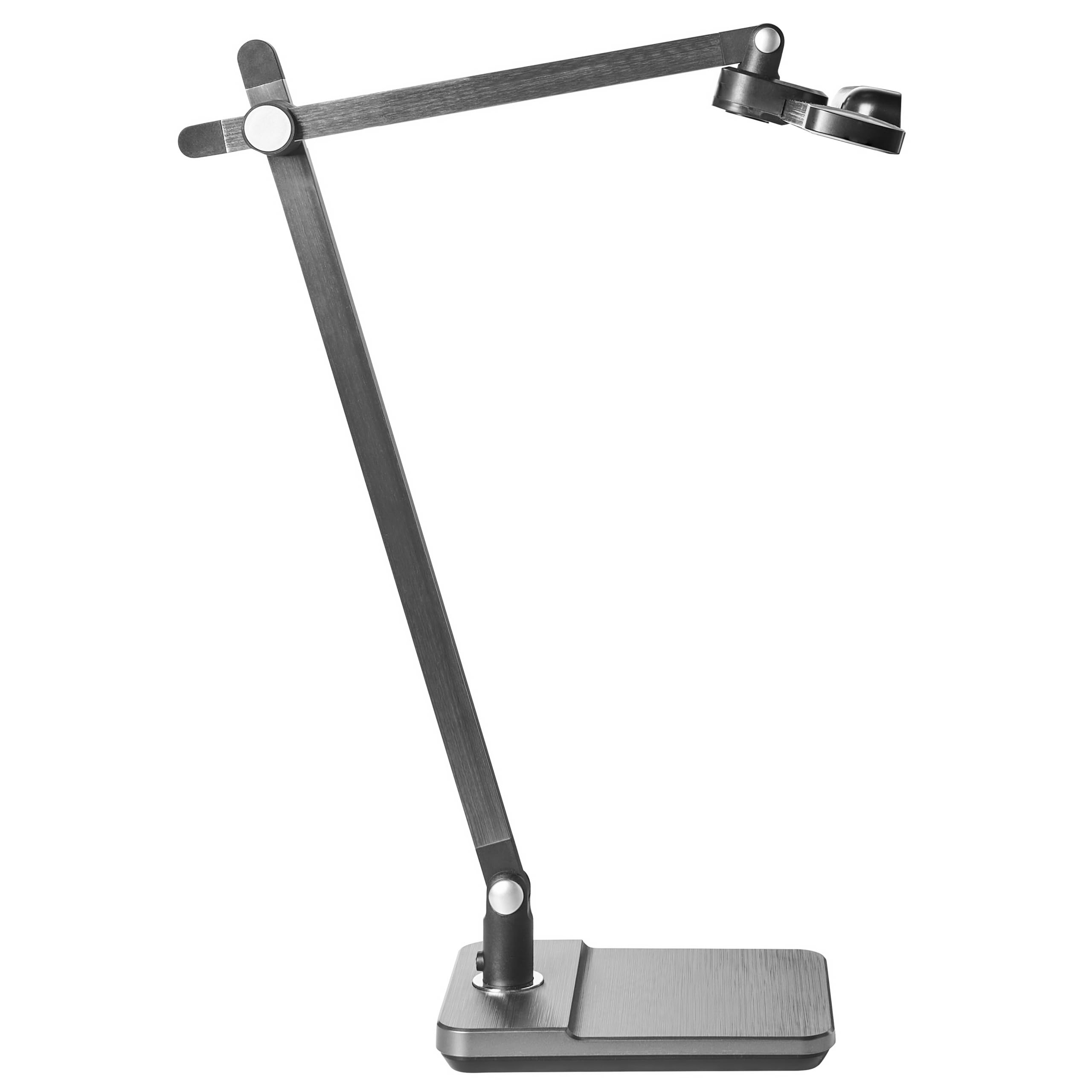 Beliani Schreibtischlampe LED grau verstellbar dimmbar modern für Homeoffice Serpens