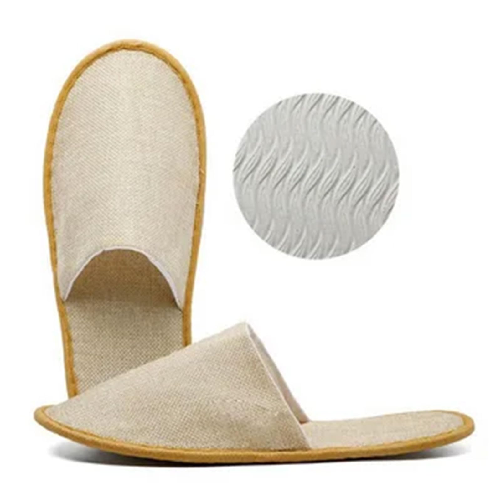 Comioke Pantofole Hotel, Pantofole Chiuse Hotel, 4 Paia Pantofole Usa E Getta Ospiti Antiscivolo, Pantofole d'albergo, Ciabatte Monouso Ospiti, Pantofole SPA, Ciabatte Sposa Bianco(Taglia Eu 37-43,)