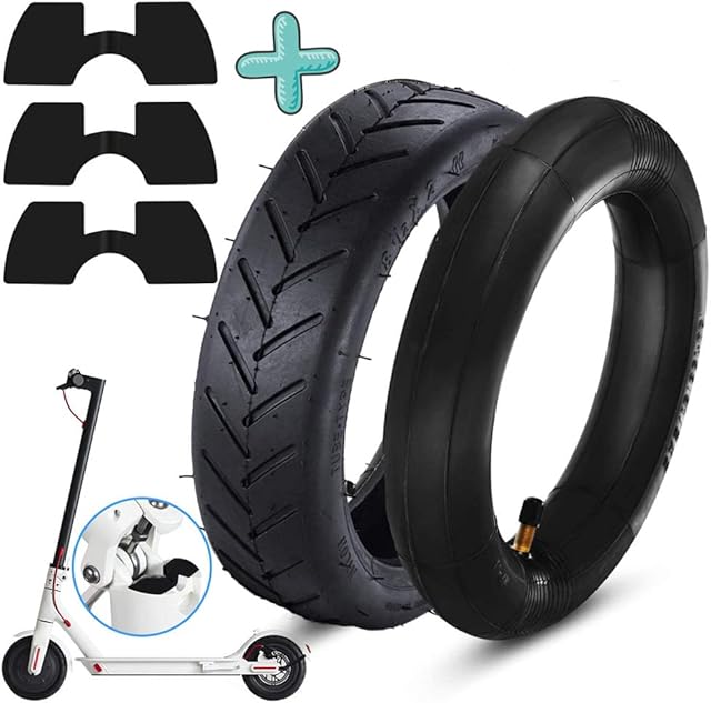 Scooter Inner Tubes, 2 Pcs M365 Inner Tube Replacement Wheels Inner Tyre 8.5 In 8 1/2x2 Thickened Inner Tubes for Xiaomi M365/ M365 Pro band 3pcs Scooter Rubber Vibration Dampers