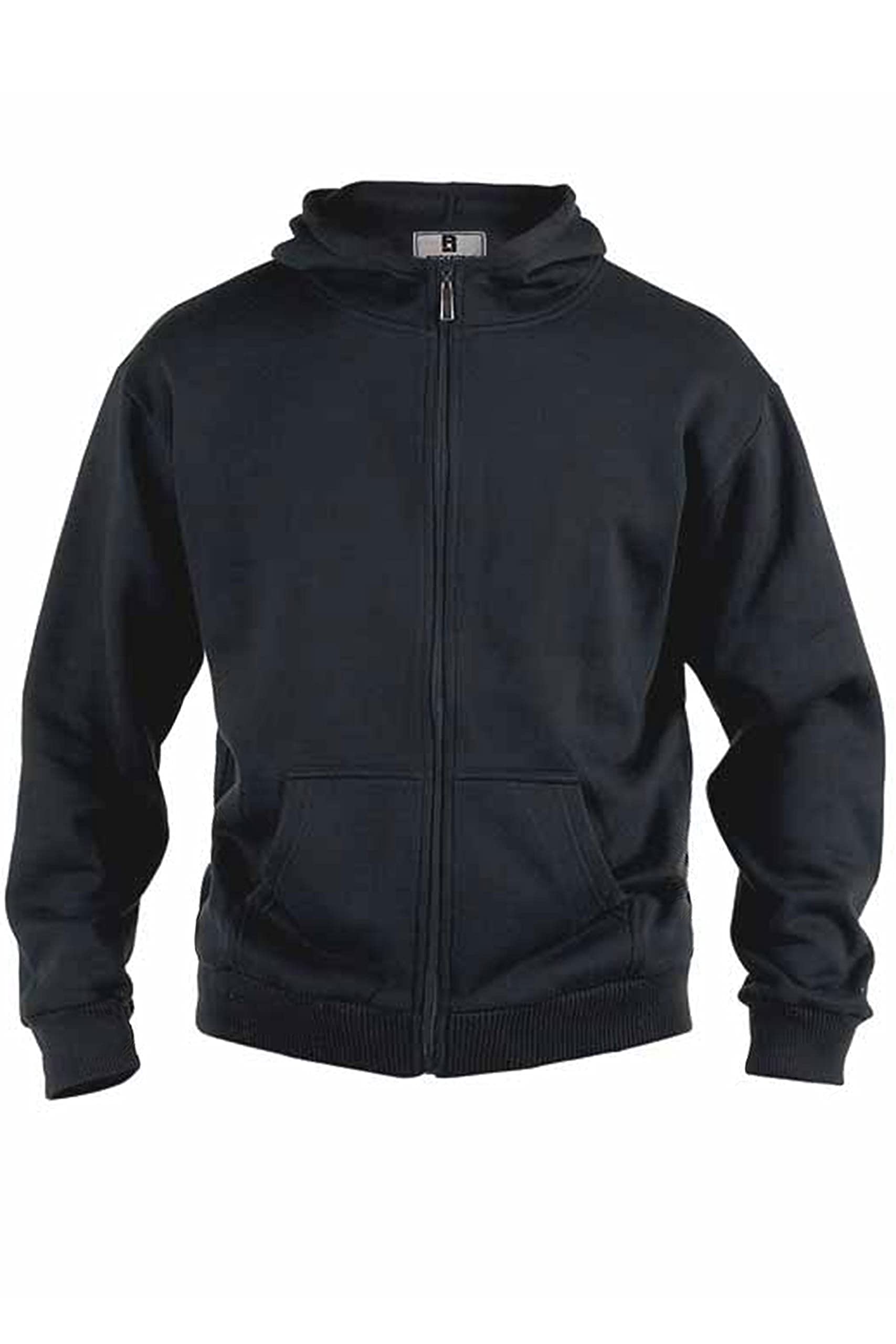 D555 Cantor-Rockford Zip Through Hoodie - Black