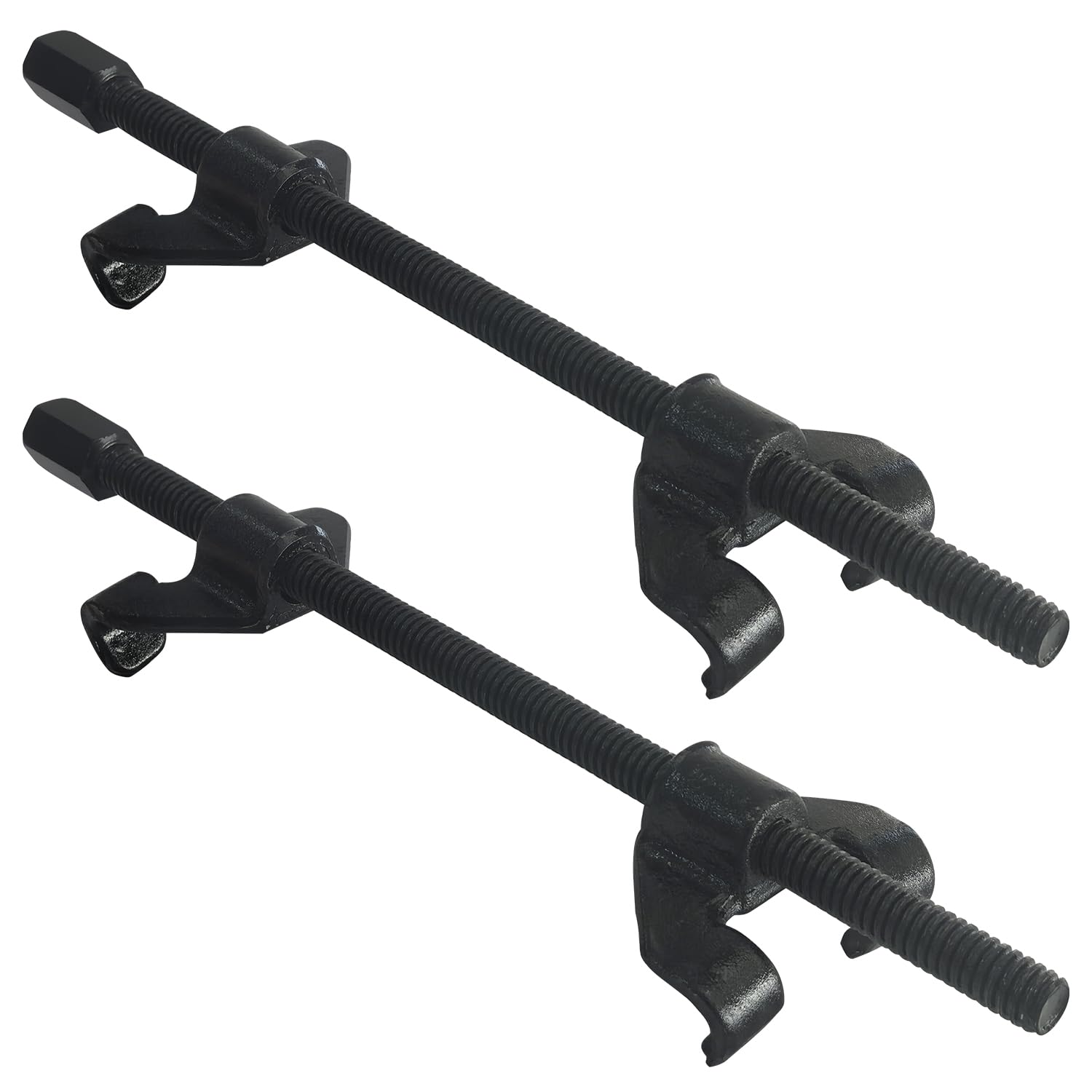 Herramienta de compresor de resorte helicoidal de 14 pulgadas, kit de herramientas de extracción de puntales de suspensión resistente, paquete de 2 herramientas de compresor de resorte