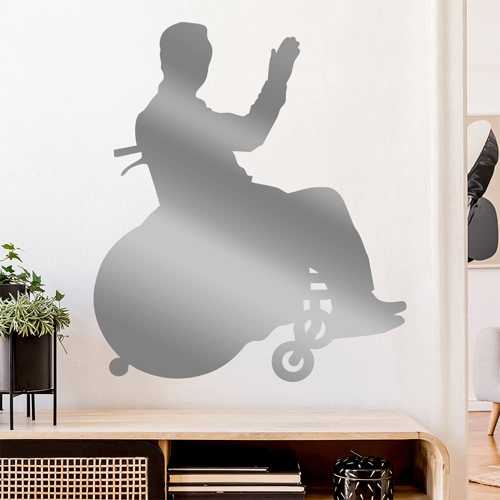 Wheelchair Disabled Figure Wall Sticker
