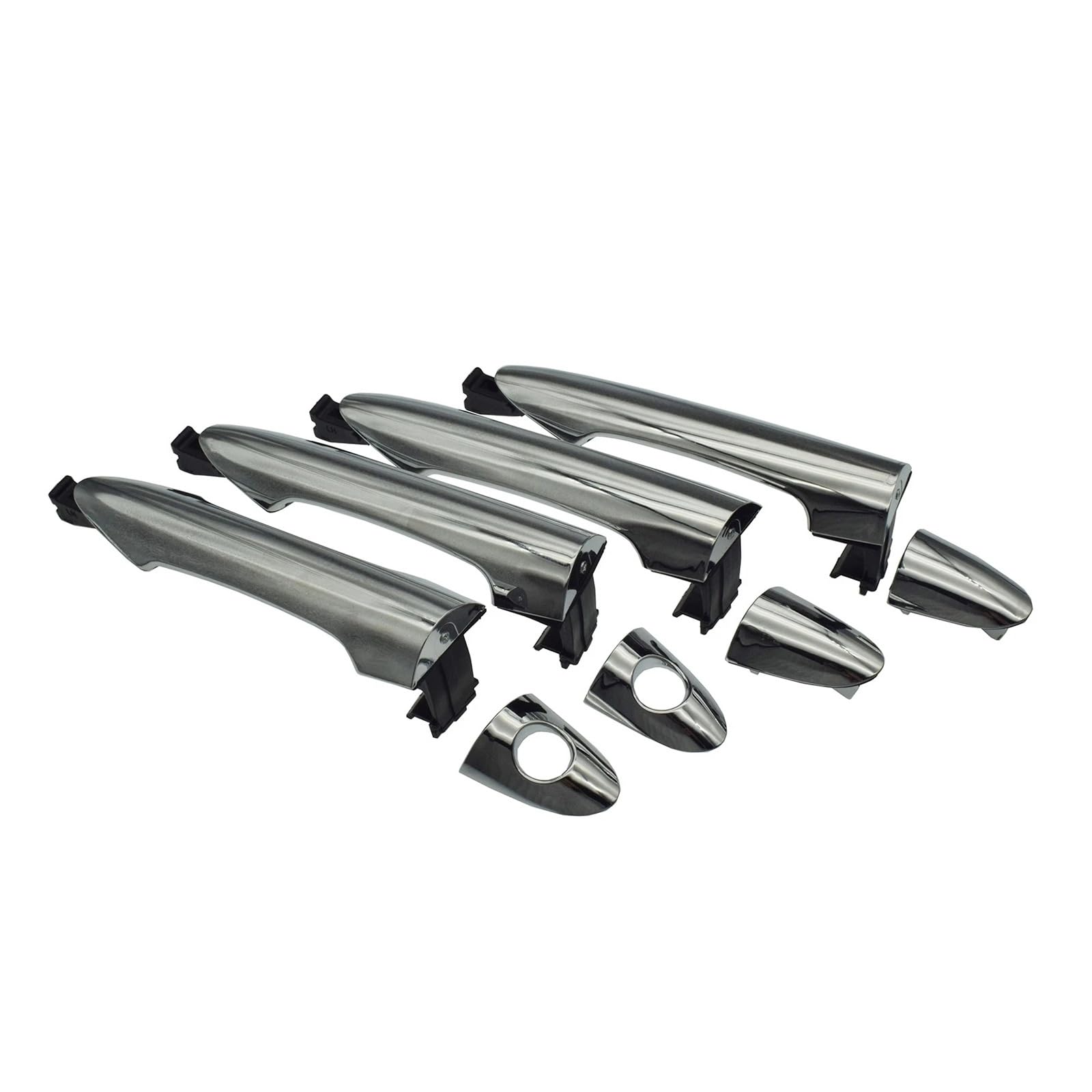 Aphkqost Car Door Handle Outer for Kia for Picanto for Morning 2011-2016 Car Chrome Outside Exterior Door Handle 826511Y000 826611Y000 836511Y000 836611Y000(A Set 4 Side)