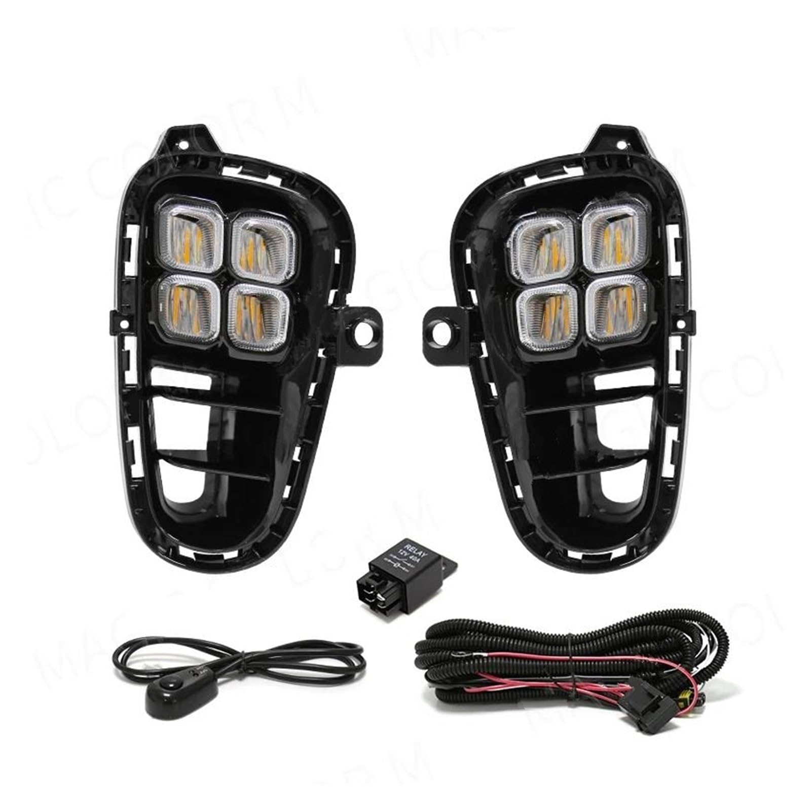 Luces DRL para Kia Rio 2017-2020: faros antiniebla diurnos y señal de giro intermitente 5