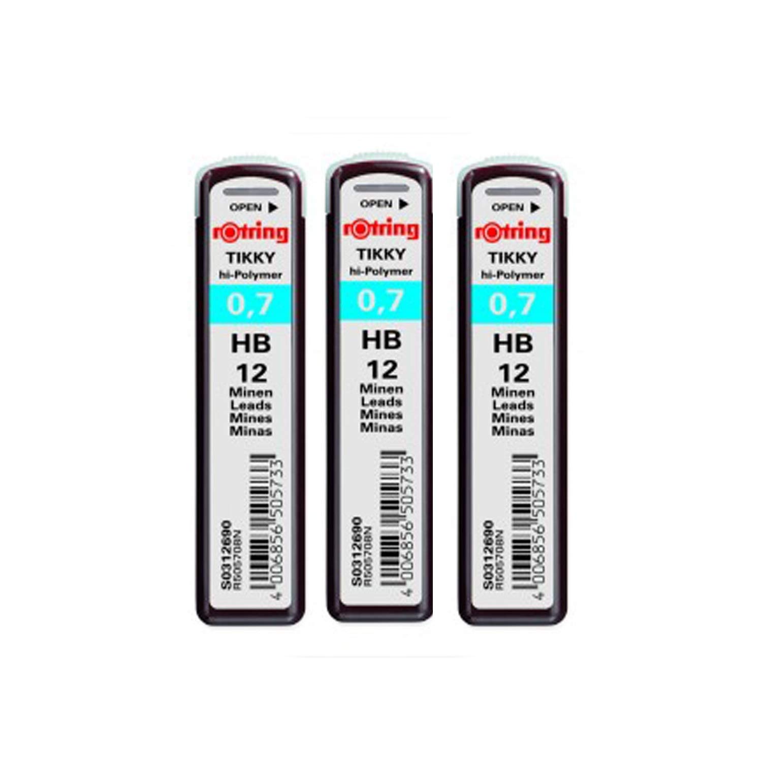 Rotring, Leads - HI-POLYMER. (PACK OF 3) (0.7MM HB)-picture-15