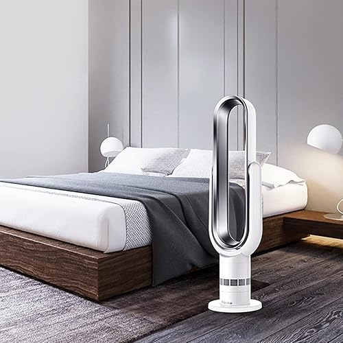 Miniatura 5 de WYH - Torre de ventilador de alta energía, 10 modos, temporizador de 10 horas, mando a distancia, silencioso, ventilador sin cuchilla para