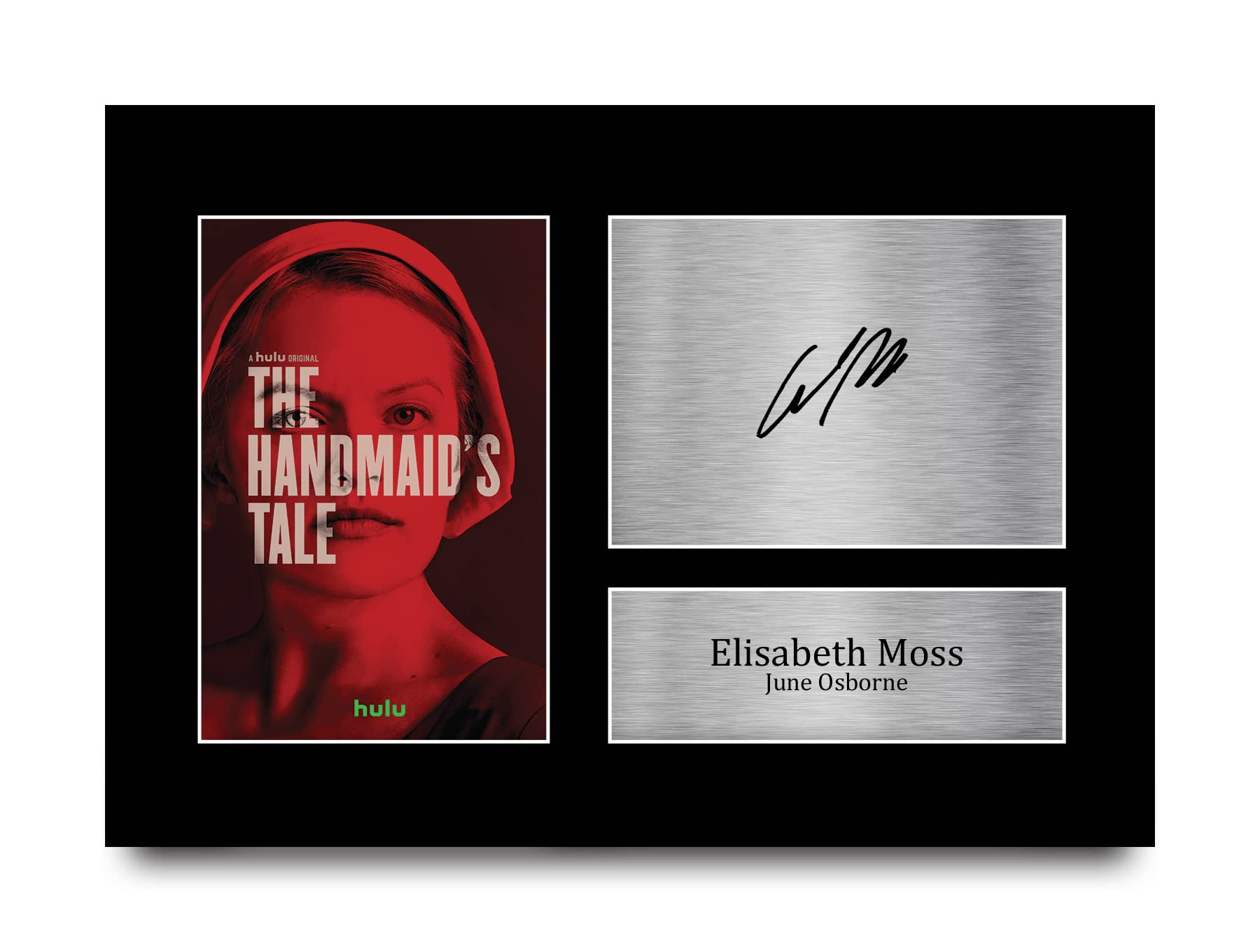 HWC Trading A4 Elisabeth Moss The Handmaid's Tale Gifts Printed Signed Autograph Picture for TV Show Fans